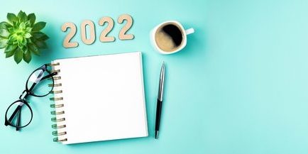 New,Year,2022,Goals,On,Desk.,2022,Resolutions,With,Open